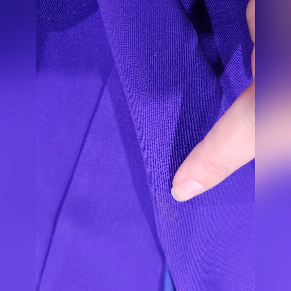 Vintage Christian Dior 80s Suit Purple Women's Blazer